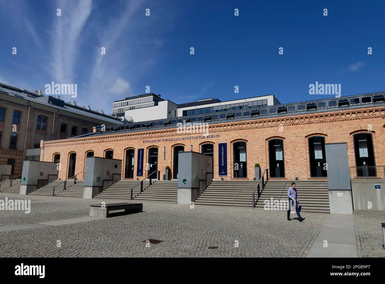 KPM, Koenigliche Porzellan Manufaktur, Wegelystrasse, Charlottenburg, Berlino, Germania Foto Stock