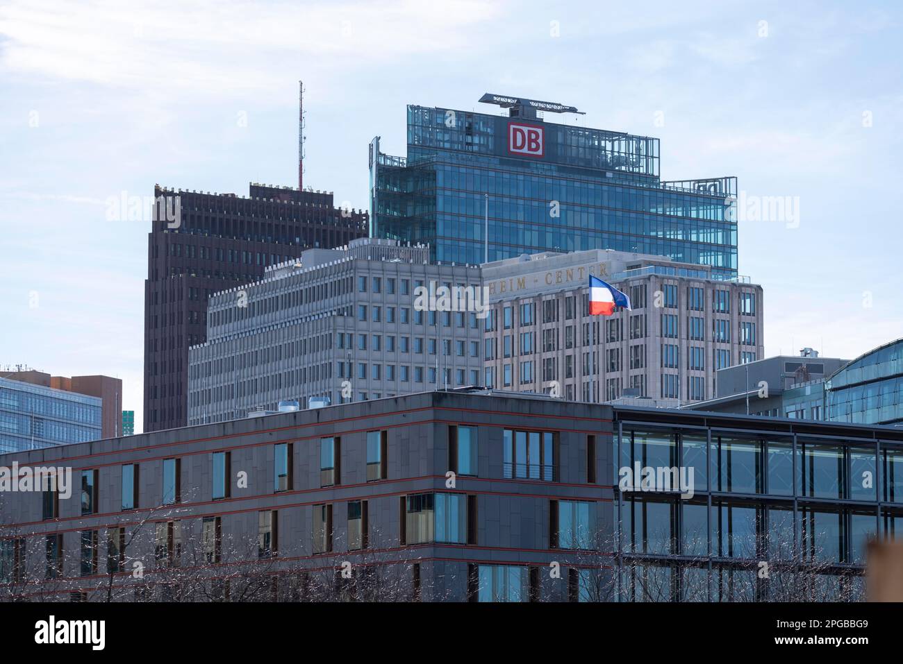 Sede centrale della Deutsche Bahn, Potsdamer Platz, Berlino, Germania Foto Stock