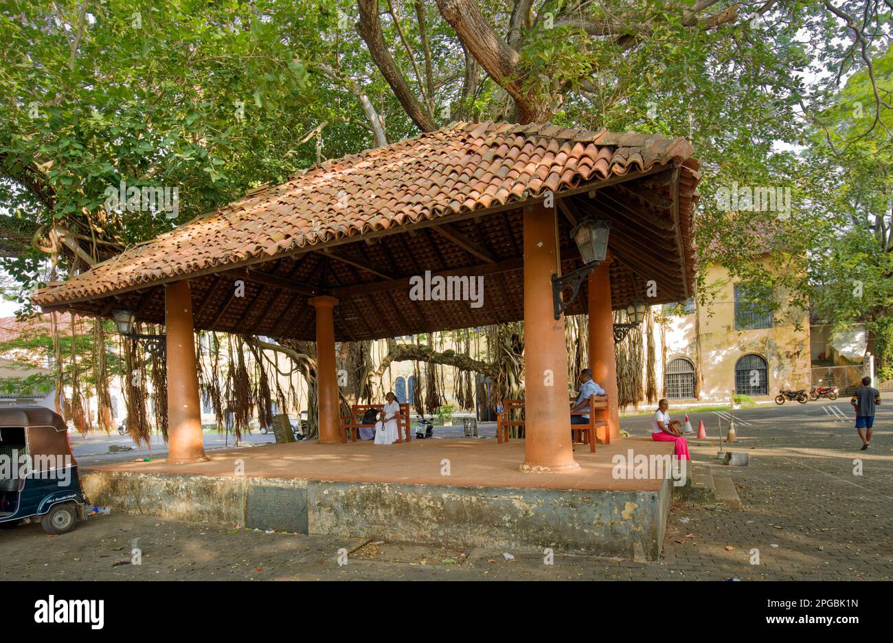 Luogo di riposo più popolare nel forte di Galle Sri Lanka il 22nd dicembre 2022. Am Alamo è il nome usato e coperto con tegole tradizionali e olandese Foto Stock