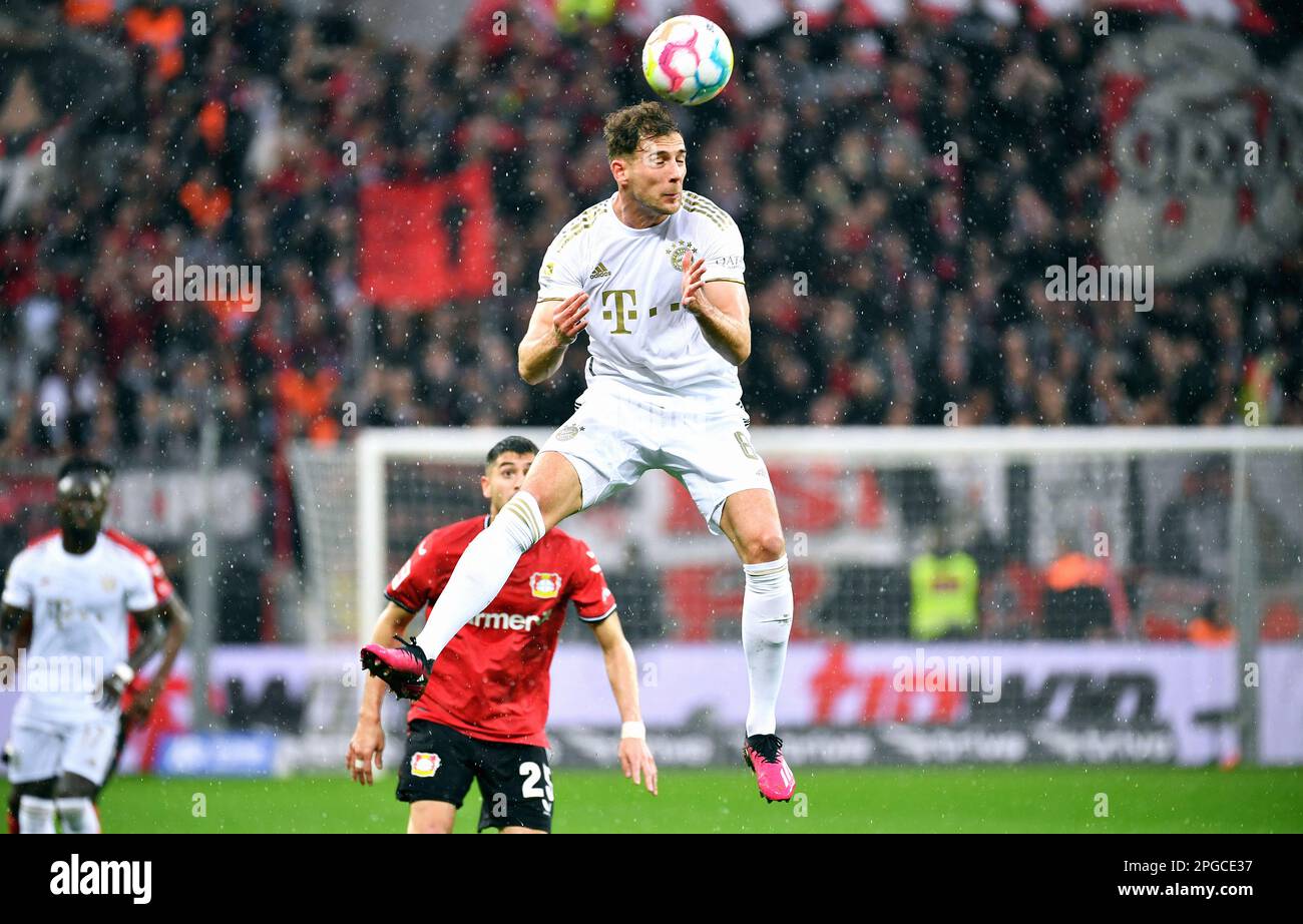 Bundesliga, BayArena Leverkusen; Bayer Leverkusen vs Bayern Monaco; Leon Goretzka (FCB) Foto Stock