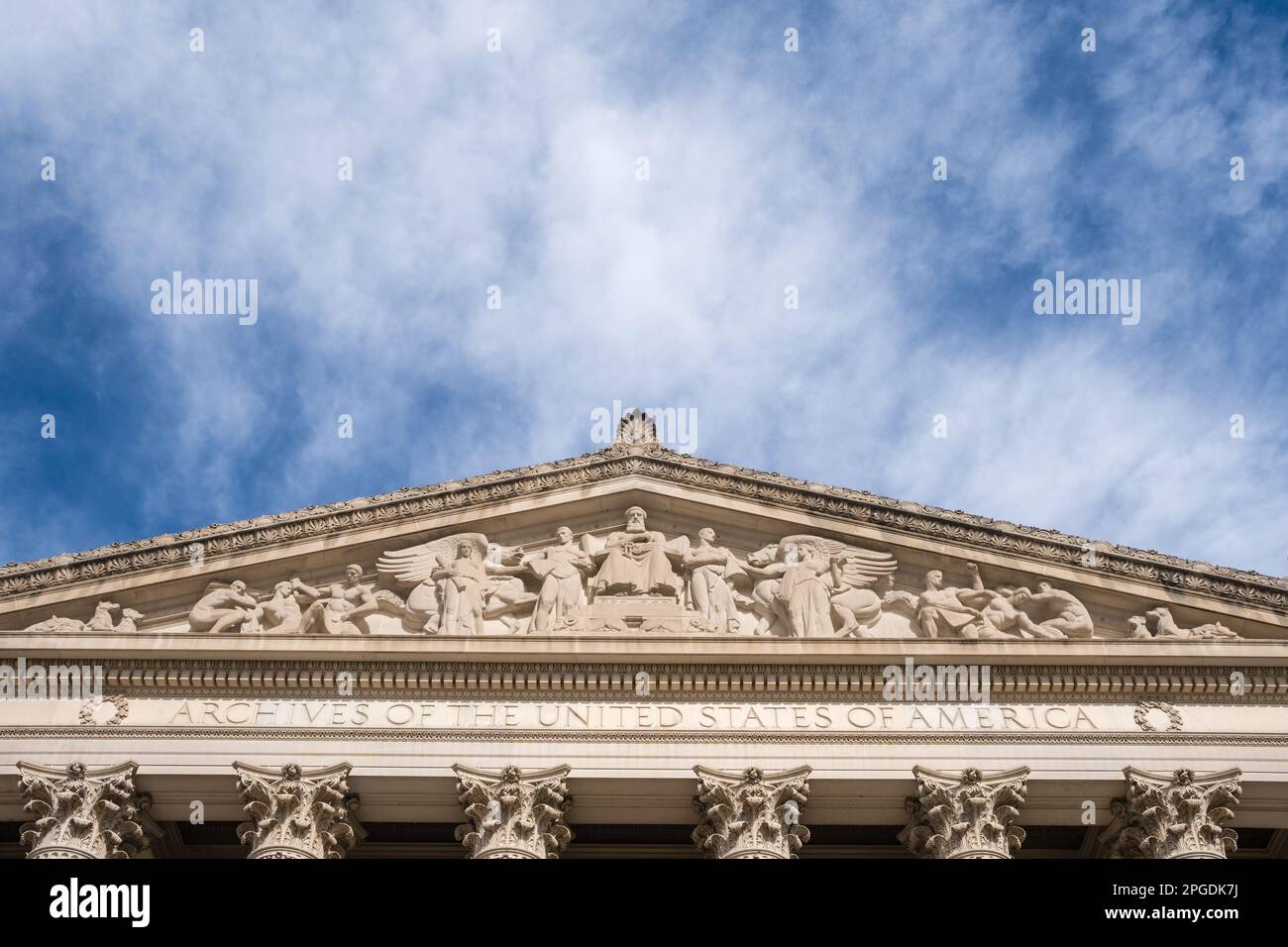 Washington, DC, Stati Uniti, febbraio 6, 2023: La National Archives and Records Administration è un governo federale incaricato della conservazione e d Foto Stock