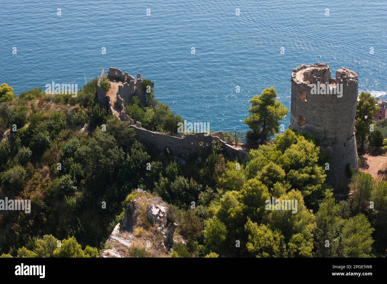 la torre dello ziro, costa amalfitana, salerno, campania, italia Foto Stock