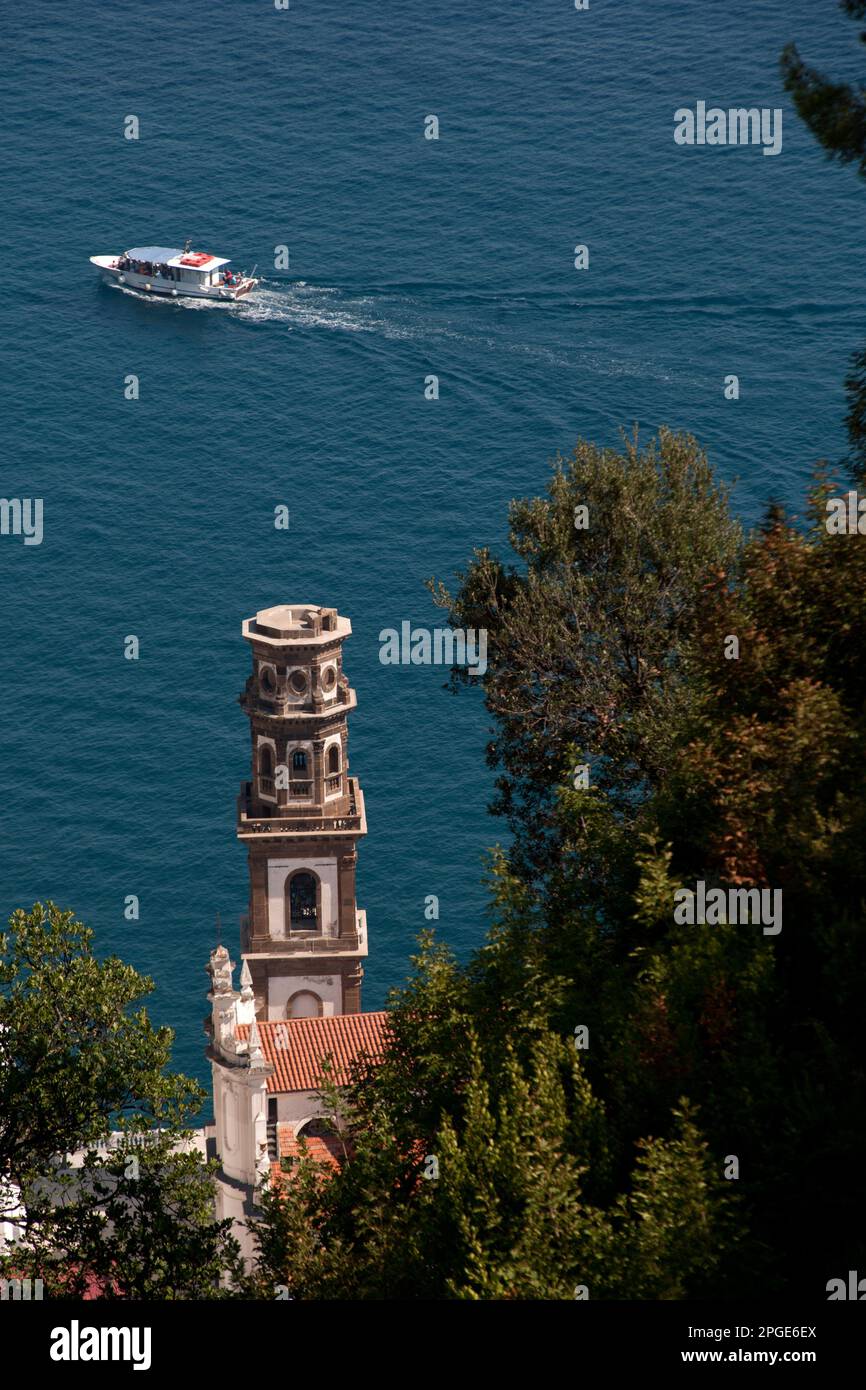 la cattedrale di atrani, costa amalfitana, salerno, campania, italia, Foto Stock