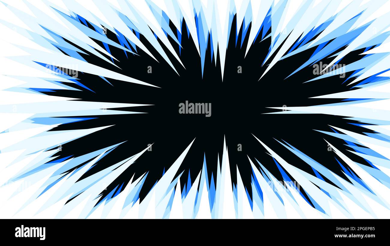 Il concetto di un buco di ghiaccio su uno sfondo nero. Illustrazione Vettoriale