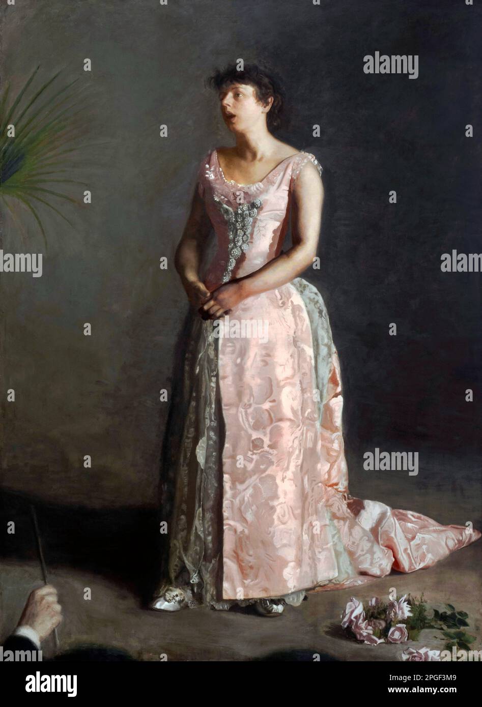 The Concert Singer di Thomas Eakins (1844-1916), olio su tela, 1890-92 Foto Stock