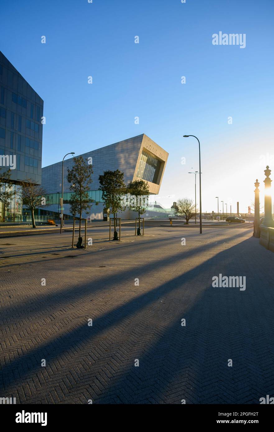 Liverpool, Regno Unito - Marzo 3rd 2023: Vista del Museo di Liverpool sulla Mersey Foto Stock