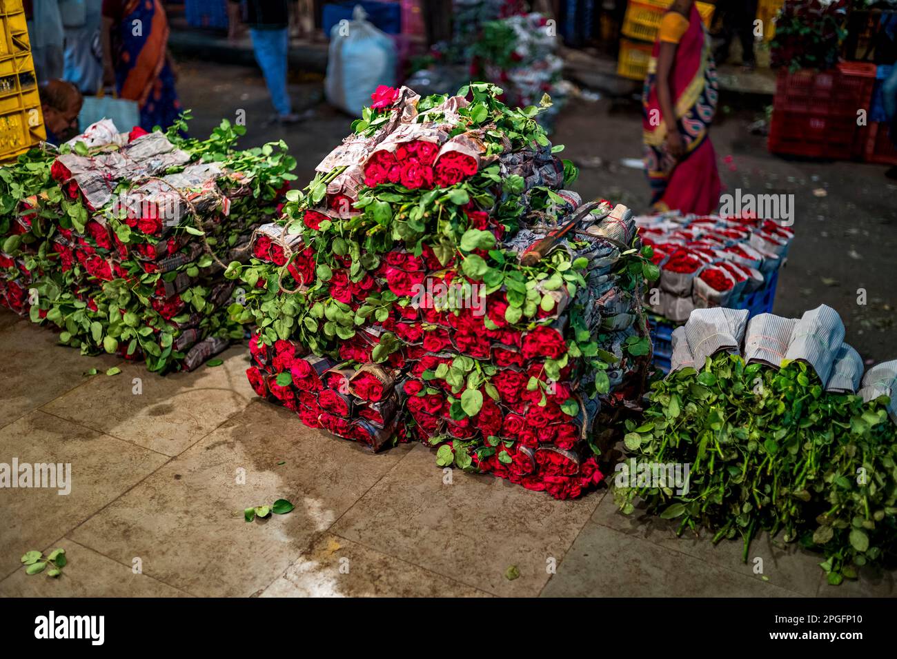 Mercato dei fiori Foto Stock