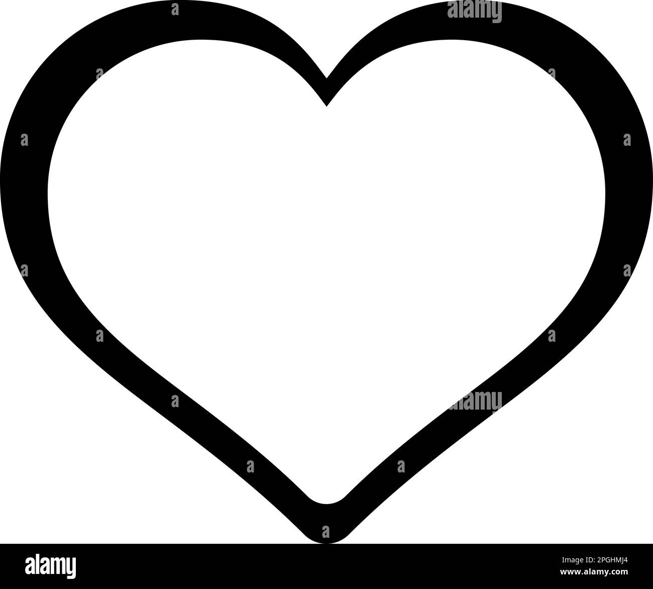 Icona vettoriale del cuore come concetto di amore, simpatia ed empatia Illustrazione Vettoriale