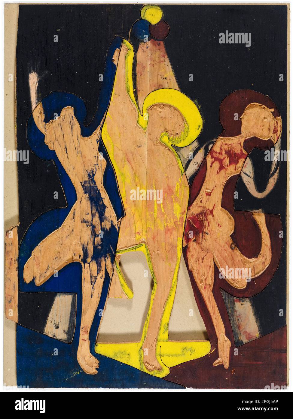 Ernst Ludwig Kirchner, Color dance, color stick i, woodcut printing stick, 1933 Foto Stock