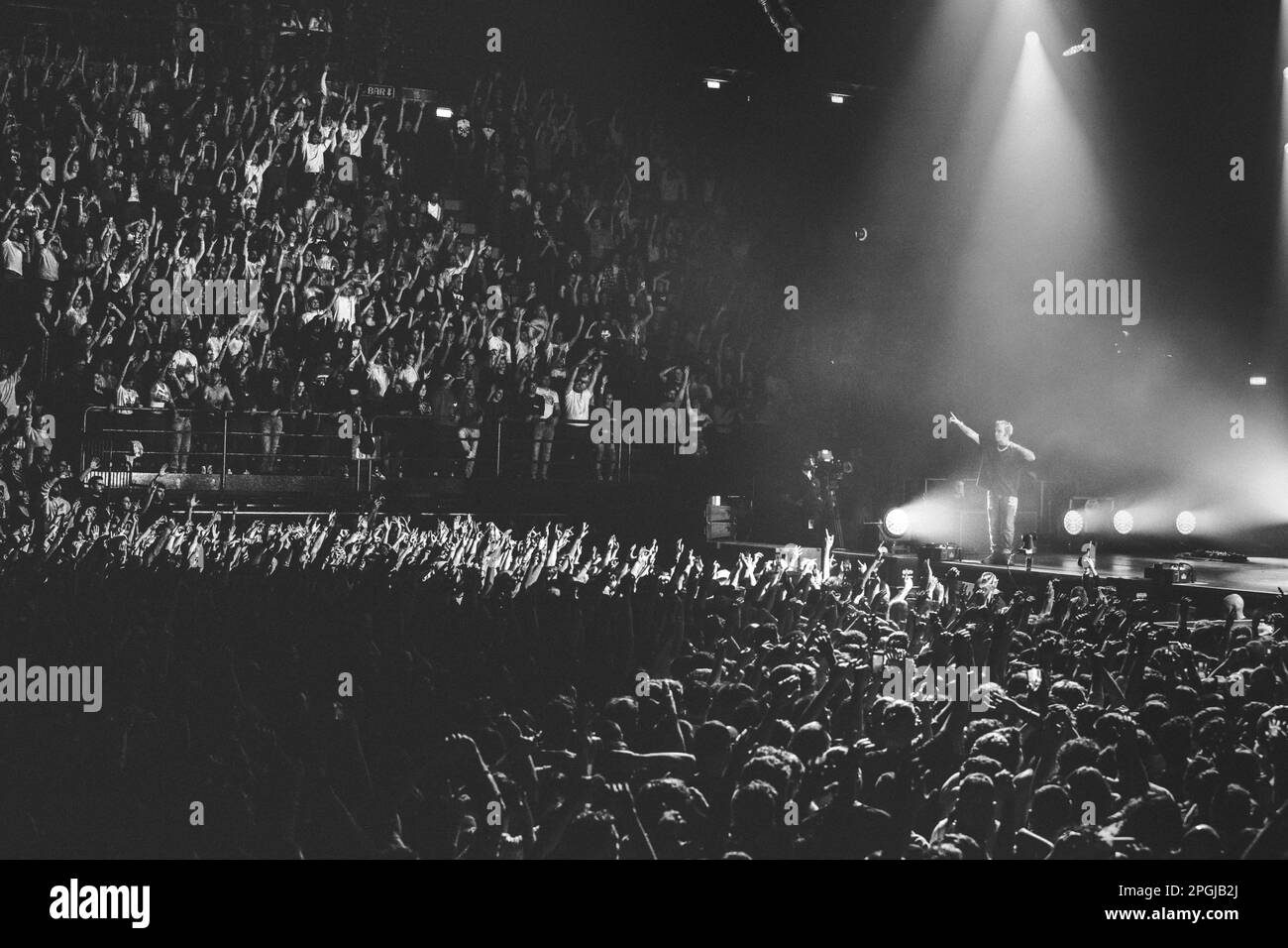 Salmo si esibirà dal vivo a Milano al Mediolanum Forum Foto Stock