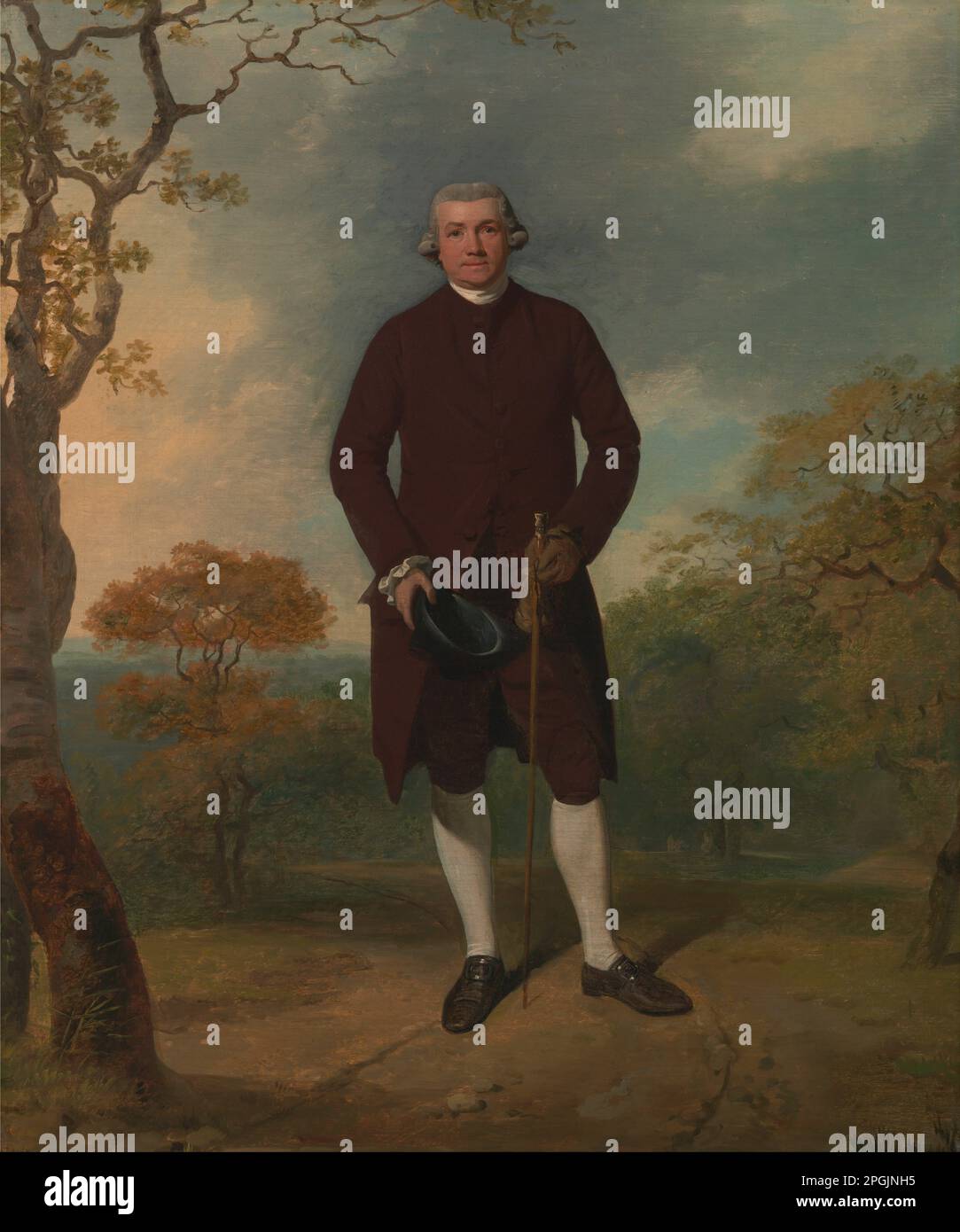 Ritratto di un uomo, chiamato George Basil Woodd circa 1780 da Francis Wheatley Foto Stock