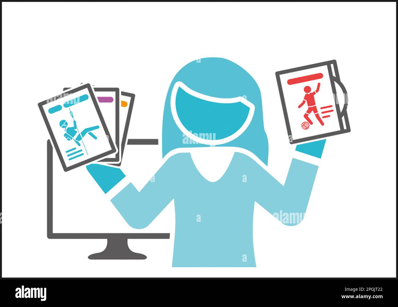 Scegliere un DVD Foto Stock