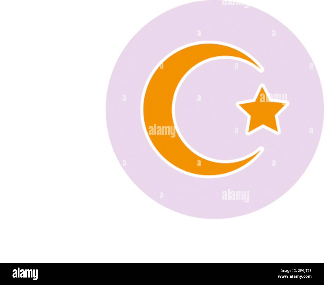 Simbolo dell'Islam Foto Stock