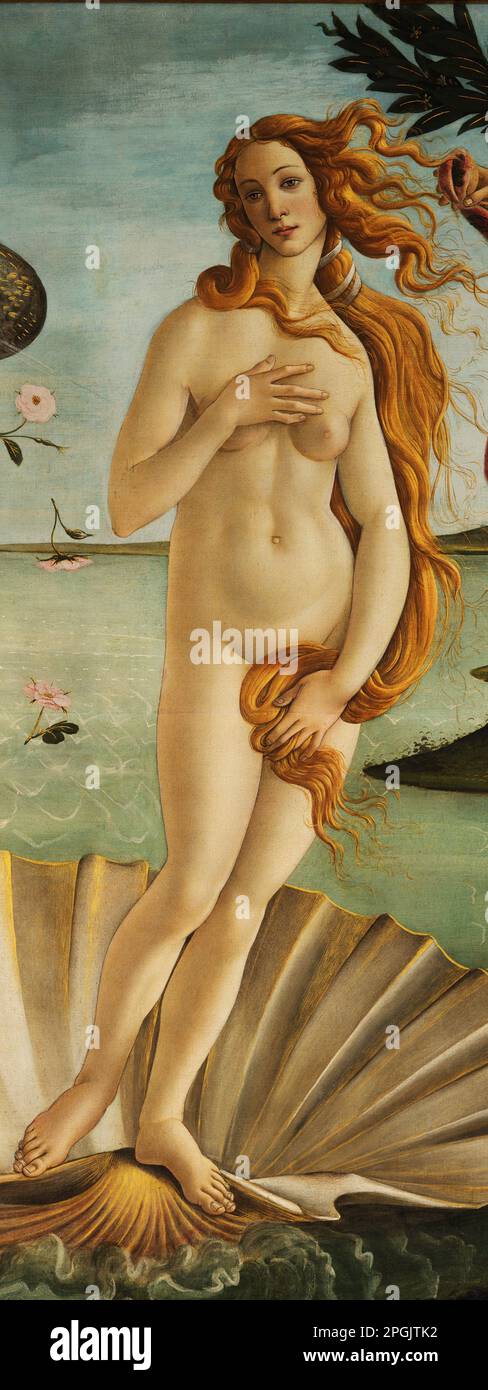 La nascita di Venere di Sandro Botticelli Foto Stock