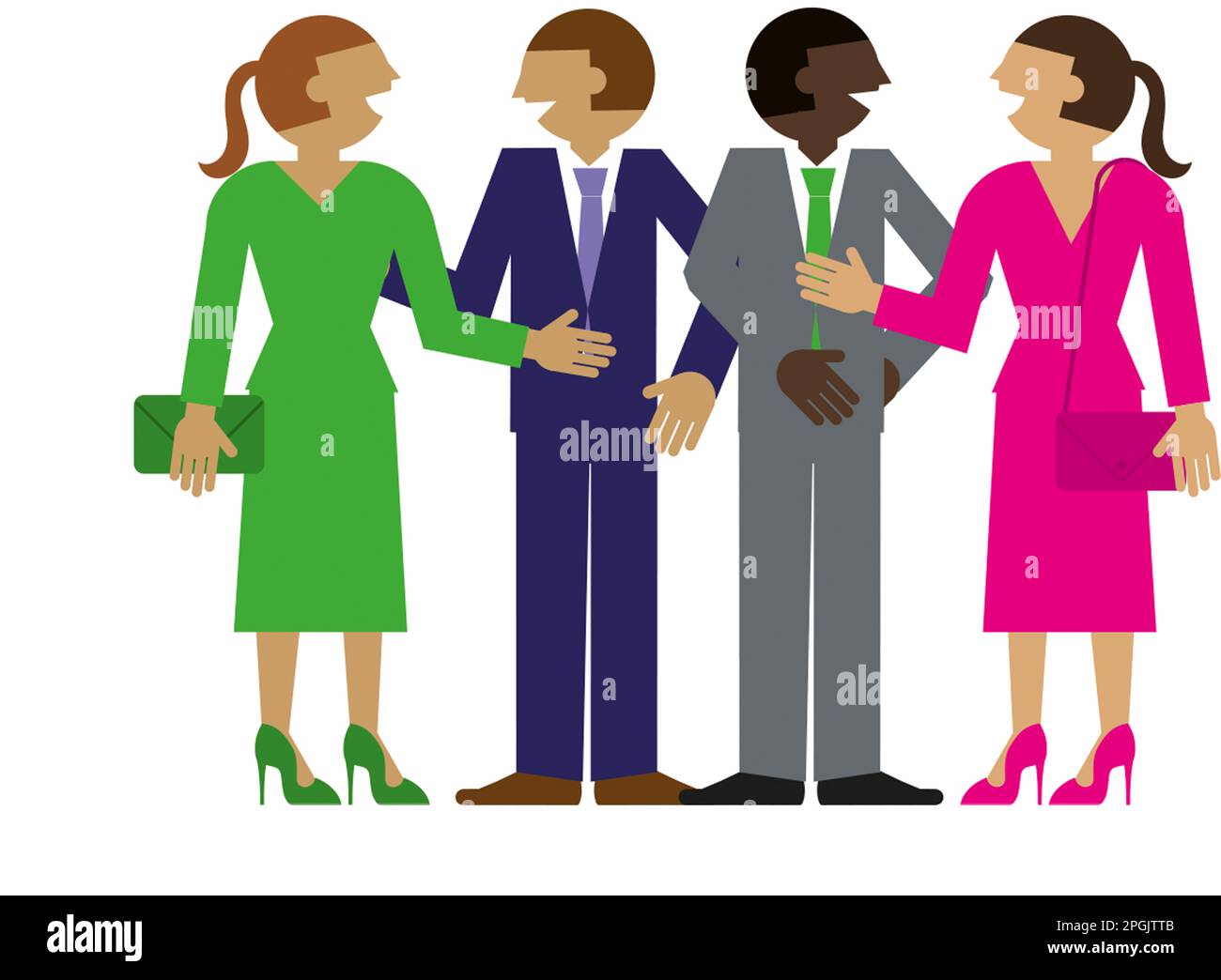 Ospiti di nozze Foto Stock