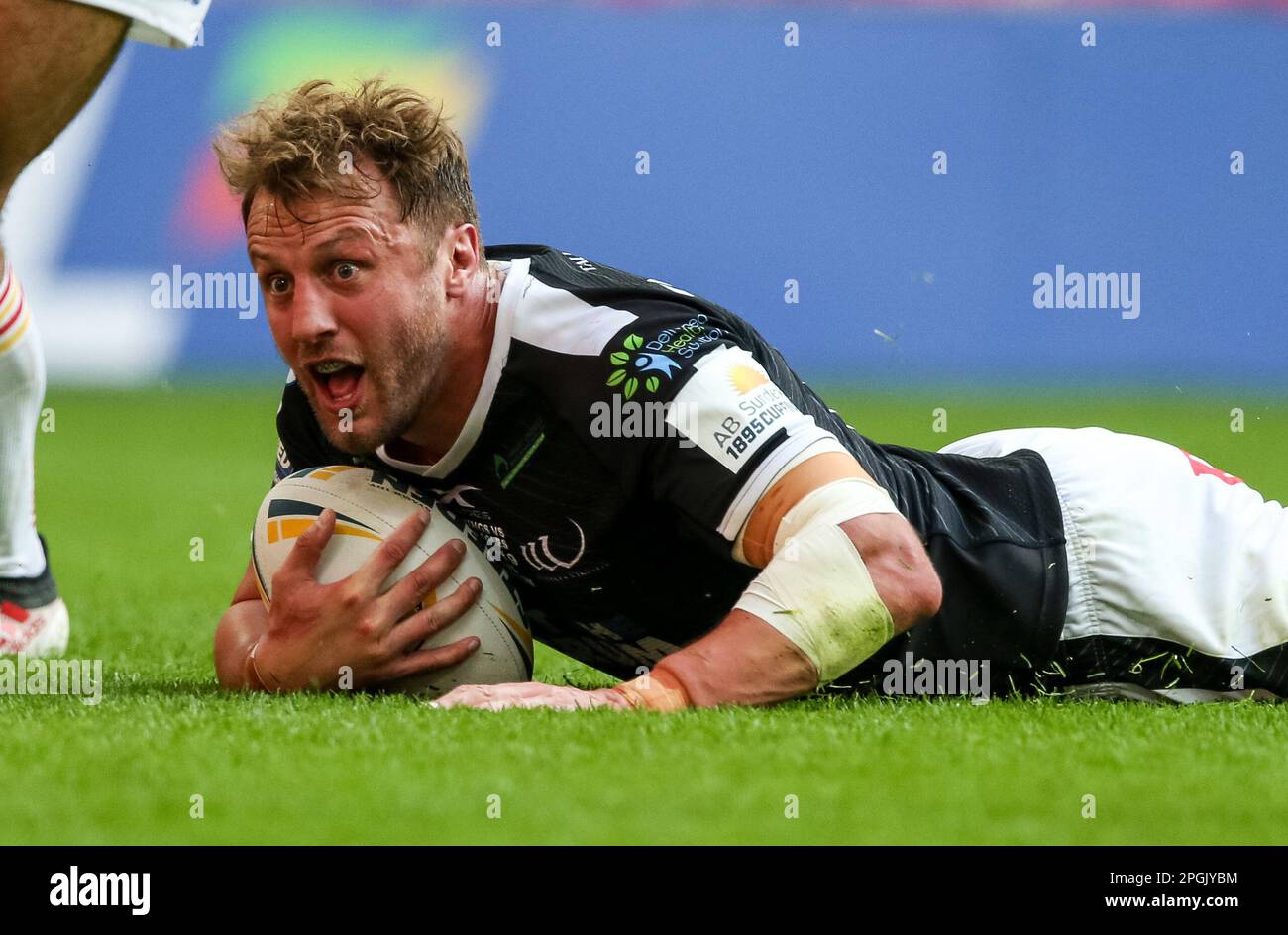 Foto del file datata 24-08-2019 di Chris Dean di Widnes. L'allenatore principale Mike Blair ha espresso piacere dopo che Chris Dean e ben Muncaster hanno entrambi firmato due anni di estensione del contratto con Edimburgo. Data di emissione: Giovedì 23 marzo 2023. Foto Stock