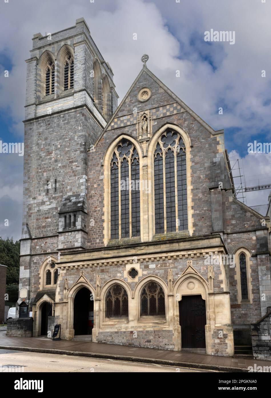 The Sacred Heart Church, South Street, Exeter, Devon, Inghilterra, REGNO UNITO Foto Stock