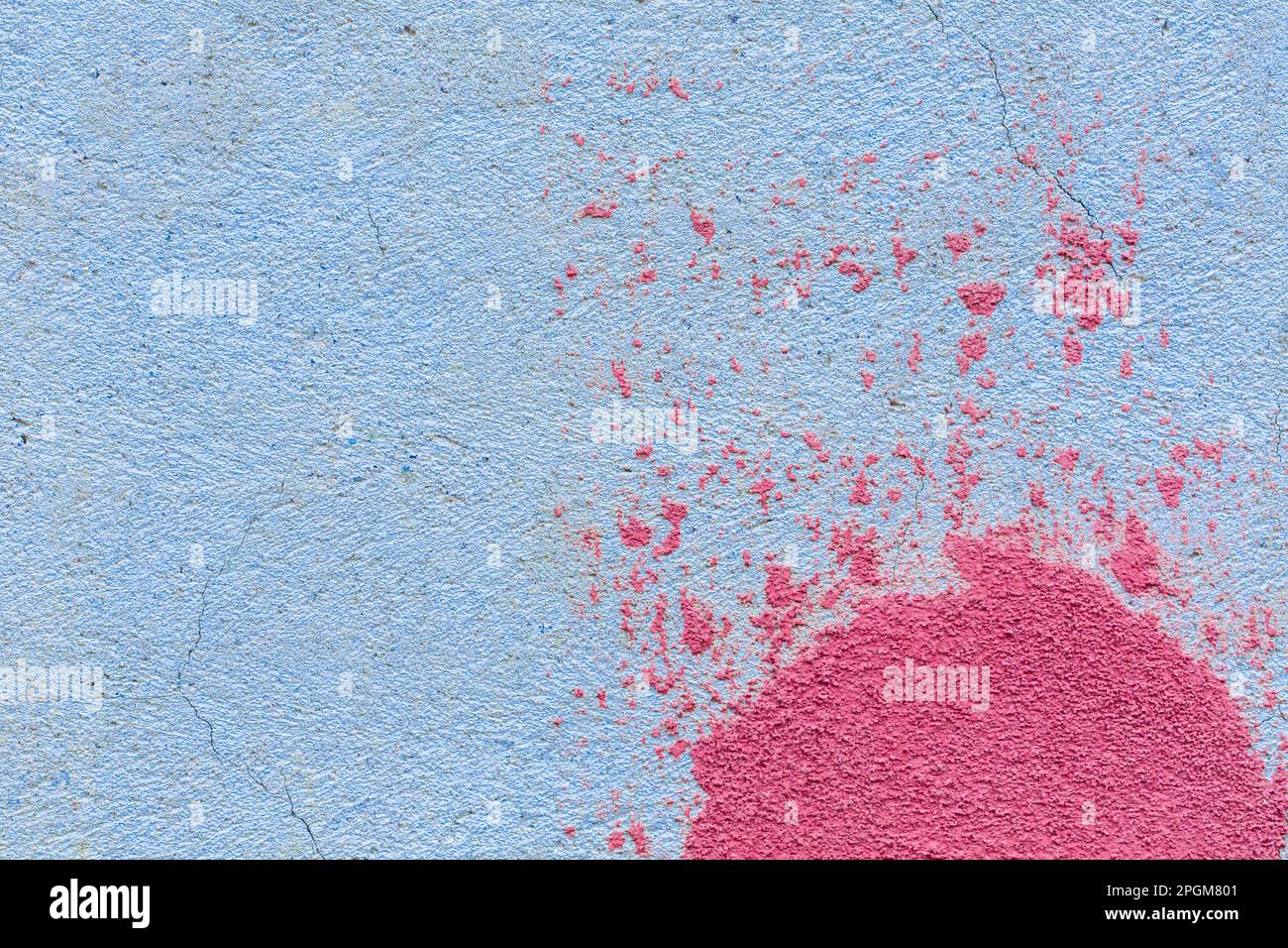 Pittura parete ruvida struttura della parete, colori vivaci, granuloso e ruvido, retrò Foto Stock