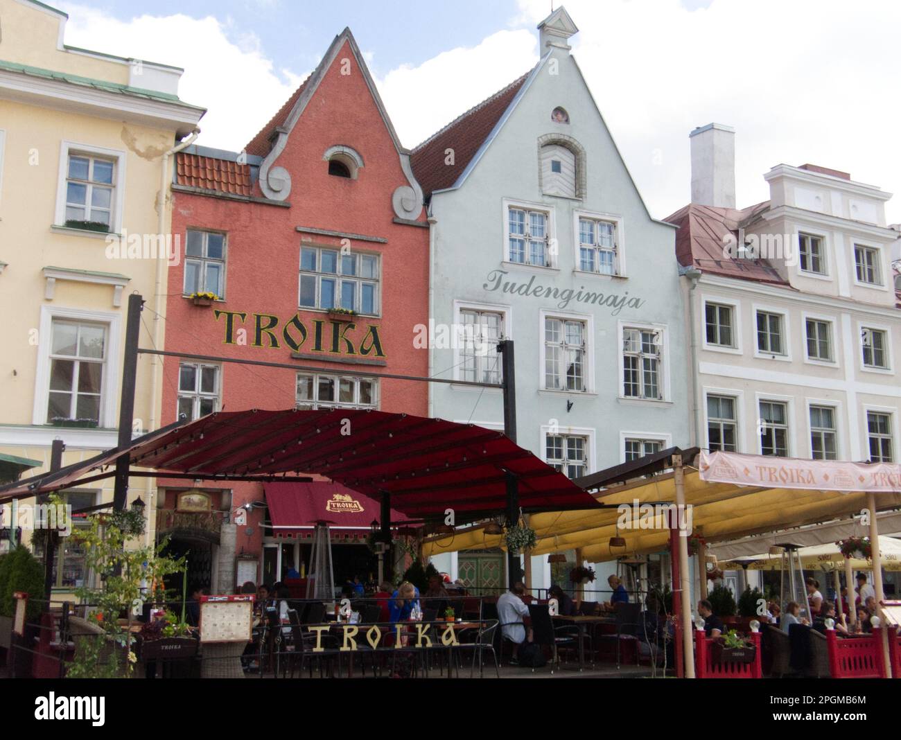 Il quartiere della città vecchia, Tallin, Estonia Foto Stock