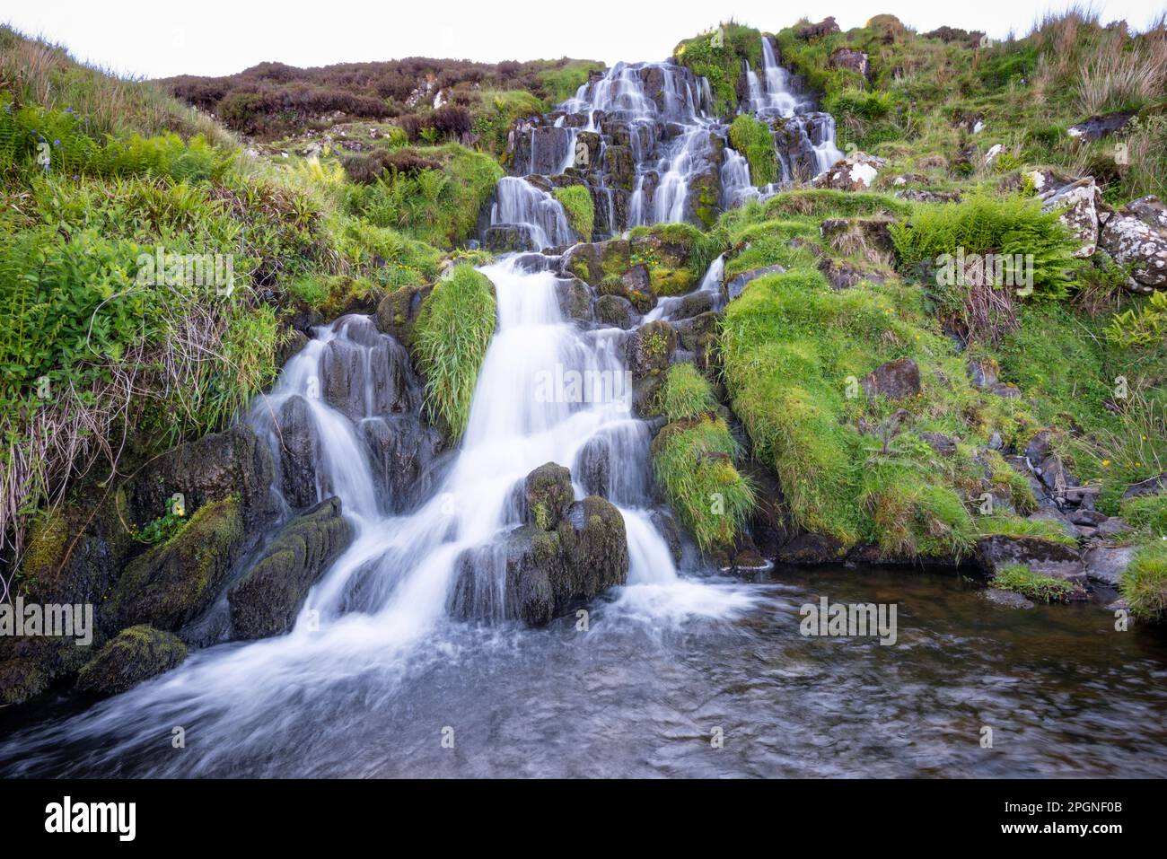 Scotland Isola di Skye Bride's Veil Falls Foto Stock