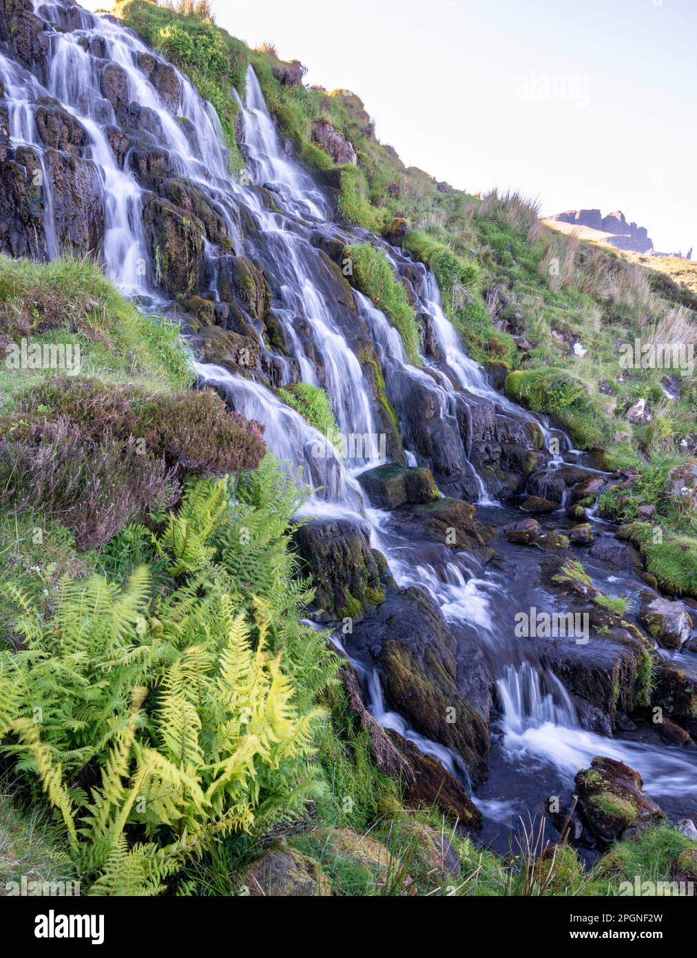 Scotland Isola di Skye Bride's Veil Falls Foto Stock