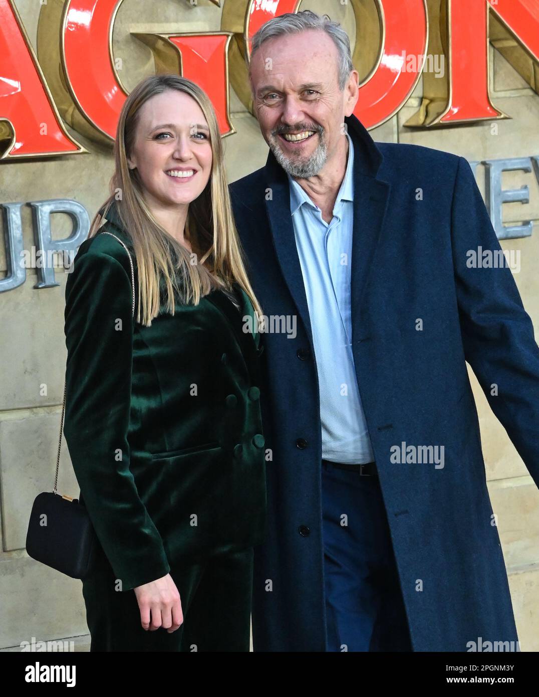 Emily Head e Anthony Head partecipano alla prima mondiale di Dungeons & Dragons: Honor Among Thieves, Londra, Regno Unito. Foto scattata il 23 marzo 2023. Foto Stock