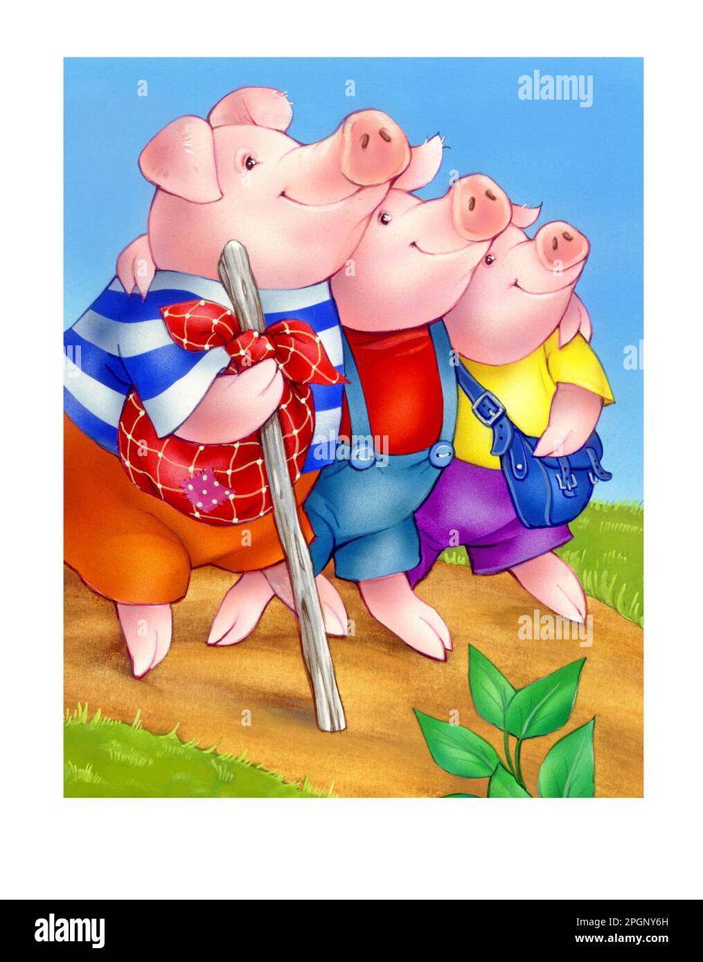 Storie per bambini - 3 piccoli maiali Foto Stock