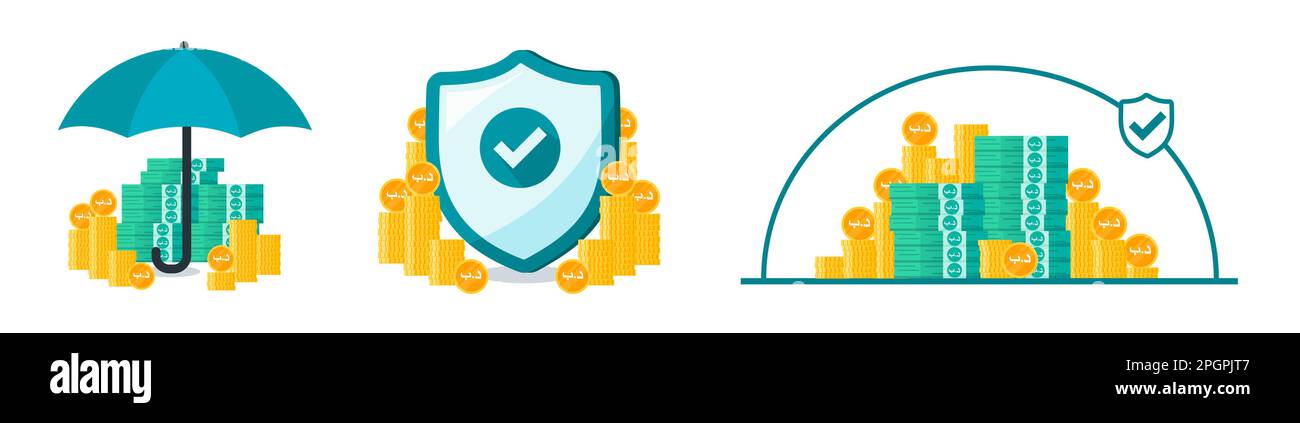 Illustrazione rumena Leu Money Safe and Secure Illustrazione Vettoriale