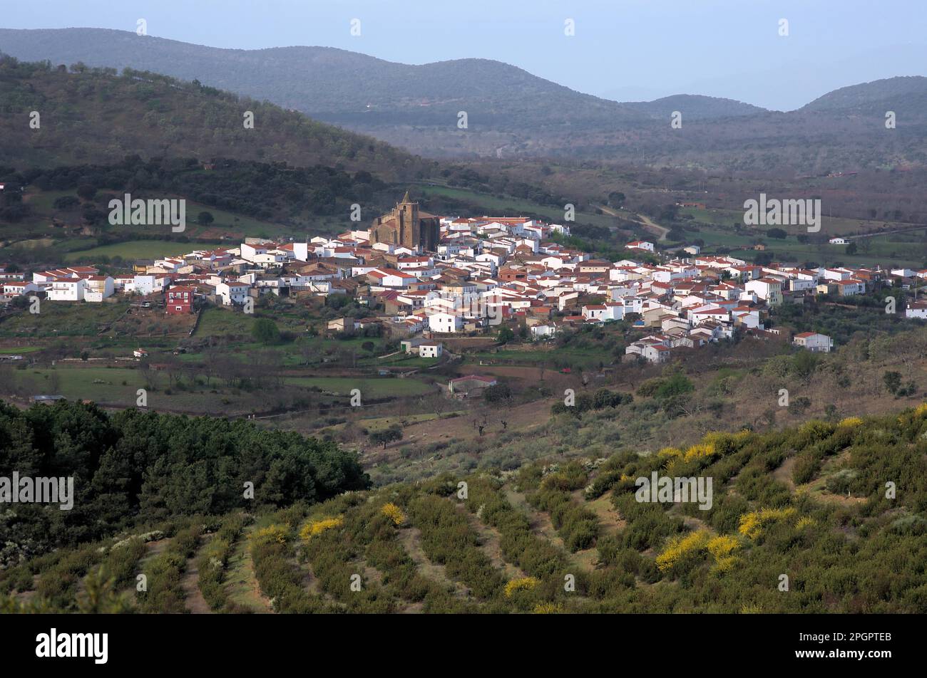 Garciaz, Sierra de Montanchez, Estremadura Foto Stock