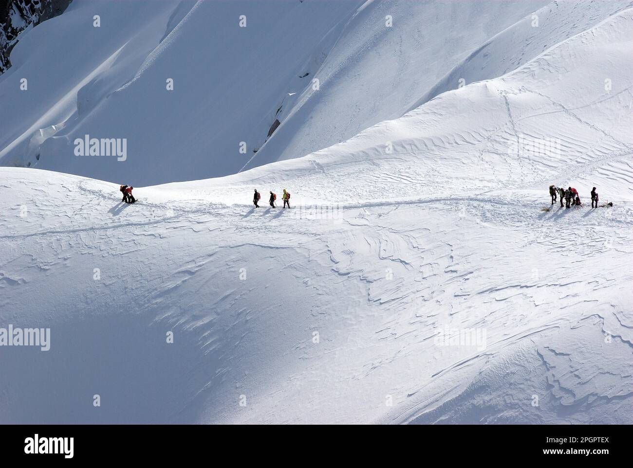 Gruppo del Monte Bianco, alta Savoia, Francia Foto Stock