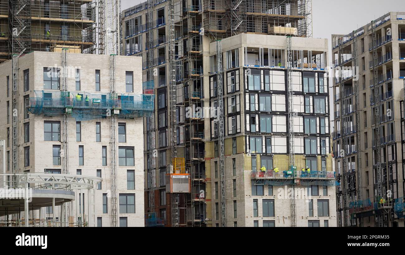 Nuova costruzione di condominio, Maidenhead, Regno Unito Foto Stock