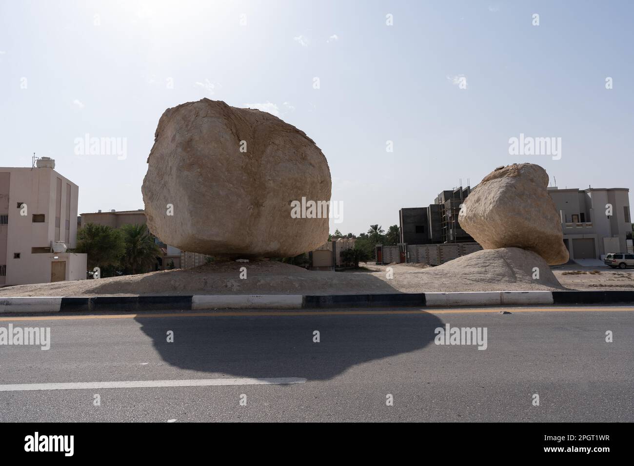 Roccia galleggiante in al Hasa, al Hofuf Arabia Saudita Foto Stock