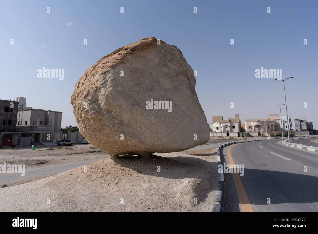 Roccia galleggiante in al Hasa, al Hofuf Arabia Saudita Foto Stock