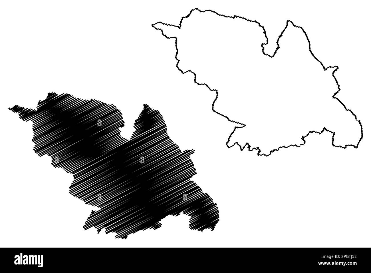 City and Metropolitan borough Sheffield (Regno Unito di Gran Bretagna e Irlanda del Nord, Metropolitan and cerimonial County South Yorkshire, Eng Illustrazione Vettoriale