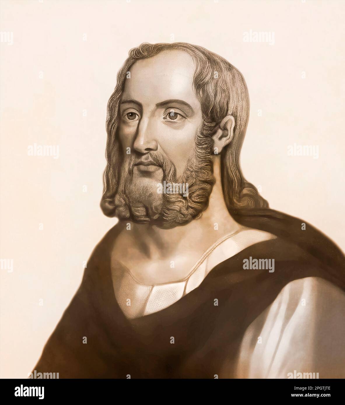 Gaius Plinius Secundus, d.C. 23/24 – 79, chiamato Plinio il Vecchio, autore romano, modificato digitalmente Foto Stock