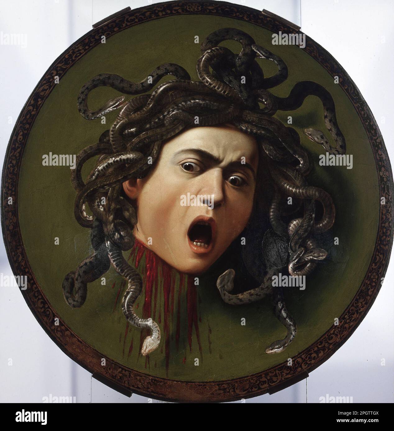 Medusa dal 1597 al 1598 con Caravaggio Foto Stock