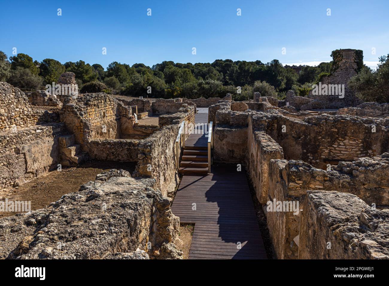 Villa Romana di Els Munts, Spagna Foto Stock