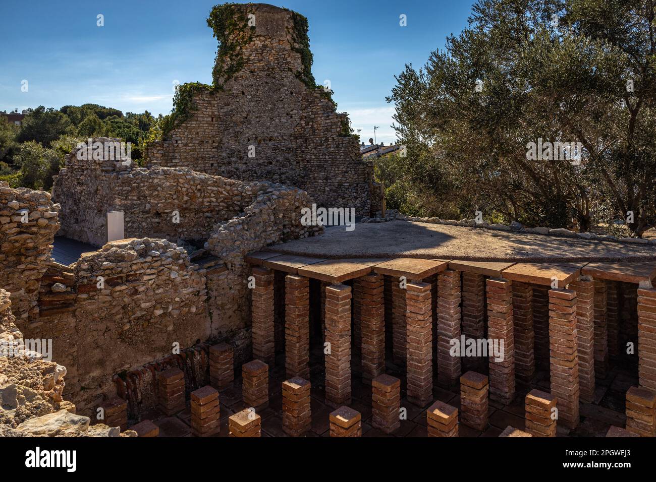 Villa Romana di Els Munts, Spagna Foto Stock