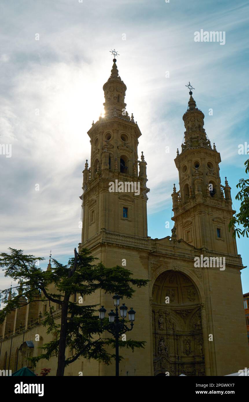 Co-cattedrale di Santa María de la Redonda di Logroño Foto Stock