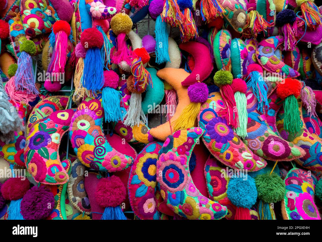 Souvenirs di Guatamala ricamati Foto Stock