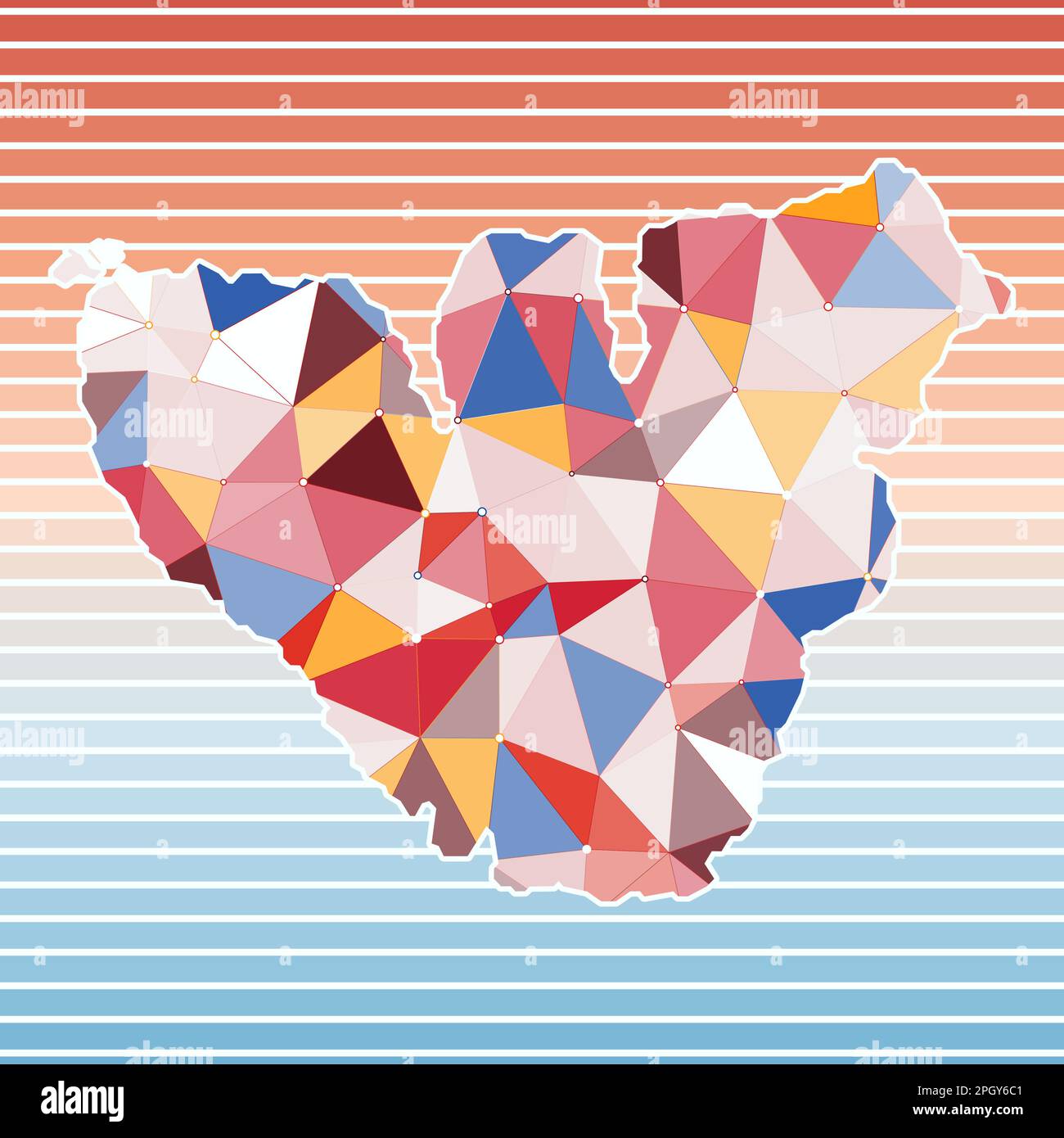Illustrazione vettoriale Moorea. Design Moorea su sfondo a strisce sfumate. Tecnologia, Internet, rete, concetto di telecomunicazione. Illustrazione Vettoriale