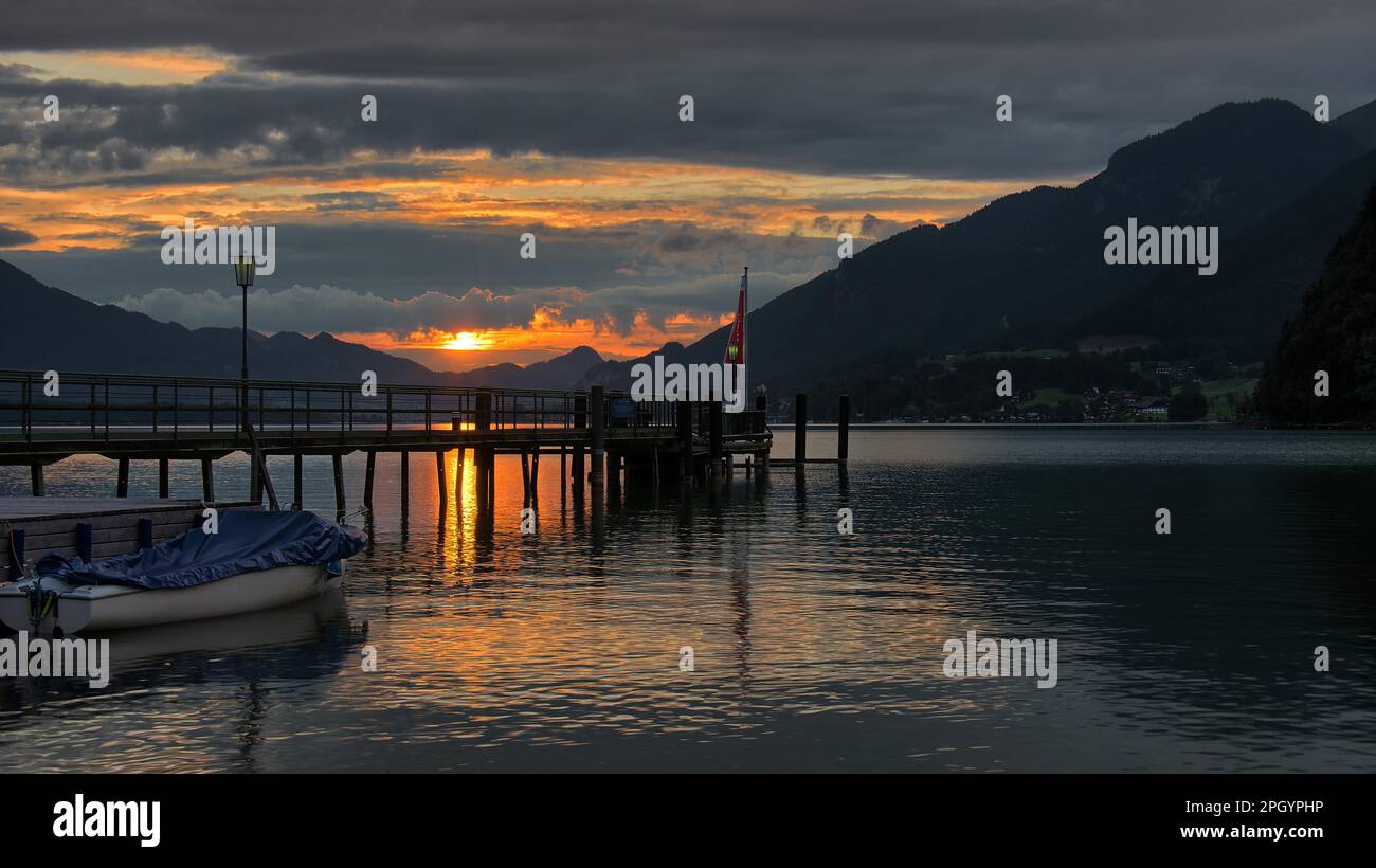 Strobl am Wolfgangsee, Austria Foto Stock