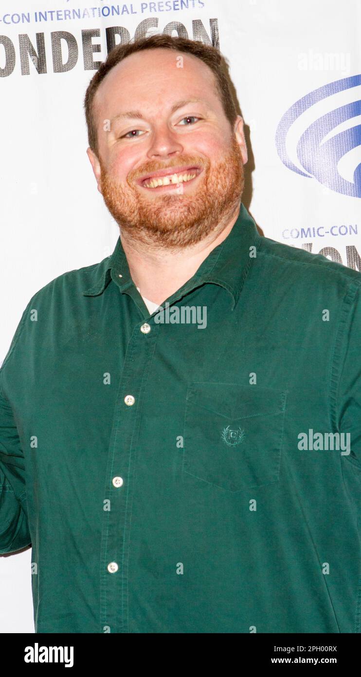 Brandon Zachary arriva nella sala stampa di 'Slumberland' alla convention WonderCon 2023 presso l'Anaheim Convention Center di Anaheim, California, venerdì, Foto Stock