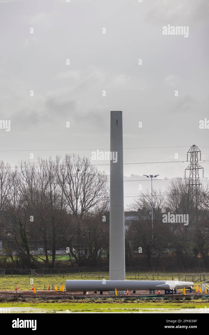 Costruzione T-Pylon Foto Stock