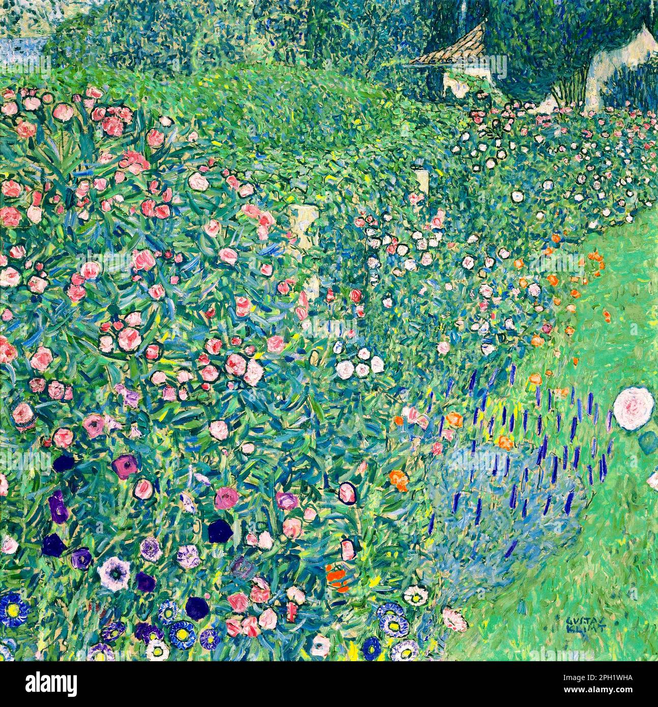 Gustav Klimt. Dipinto dal titolo "Paesaggi del Giardino Italiano" di Gustav Klimt (1862-1918), olio su tela, 1913 Foto Stock
