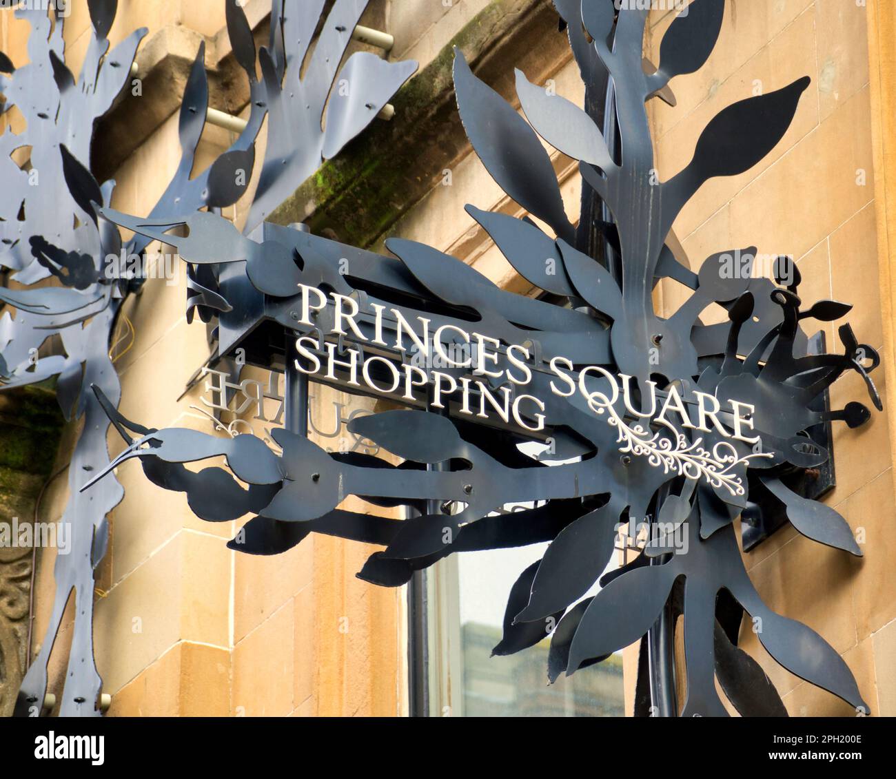 princes Square, segno commerciale buchanan Street Glasgow, Scozia, Regno Unito Foto Stock