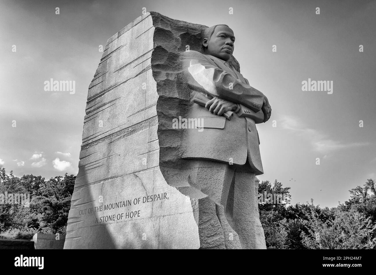 WASHINGTON, DC - CIRCA MAGGIO 2013: Il monumento al Dr Martin Luther King circa maggio 2013. Il memoriale aperto al pubblico il 22 agosto 2011, dopo mor Foto Stock