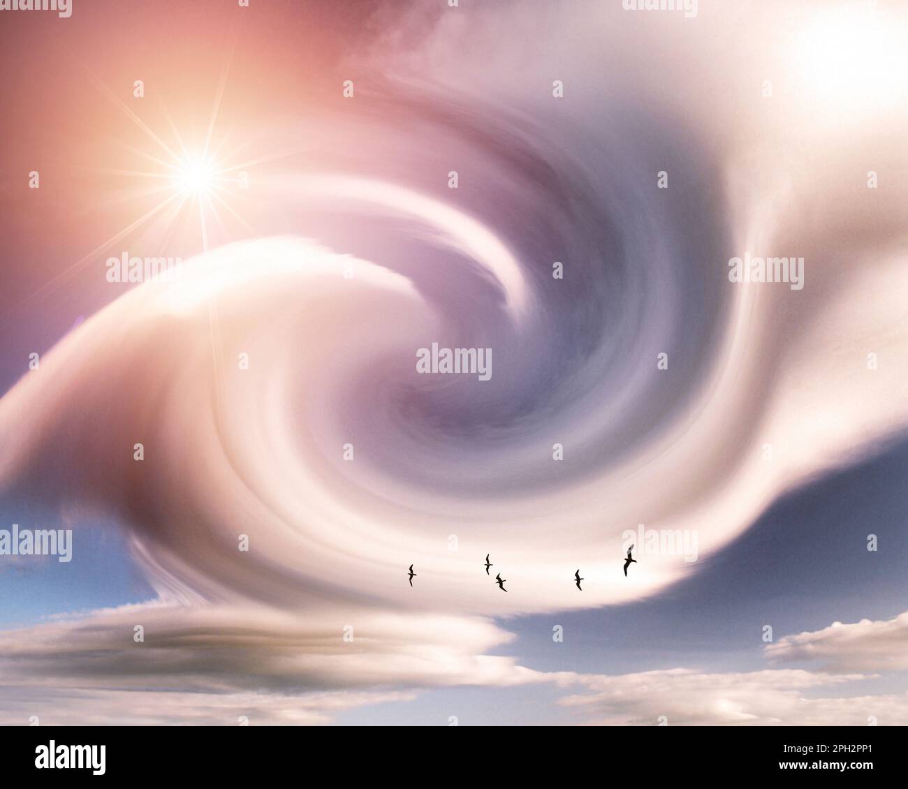 CONCETTO DIGITALE: Cyclone Eurydice Foto Stock