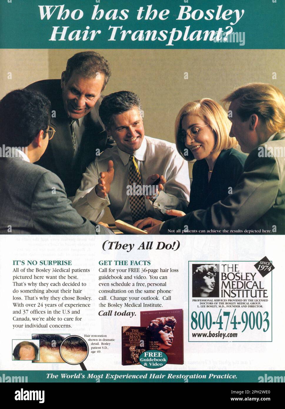 Vintage Gennaio 1999 'Playboy' 45th Anniversary numero, Advert, USA Foto Stock