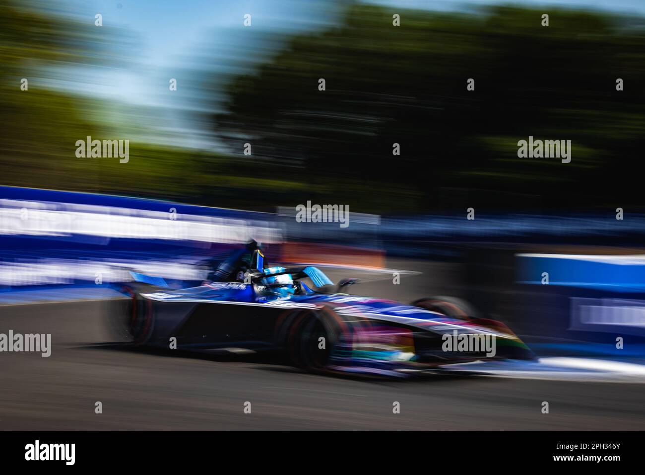 07 GUNTHER Maximilian (ger), Maserati MSG Racing, Spark-Venturi, azione durante l'ePrix di Sao Paulo 2023, 5th° appuntamento del Campionato del mondo ABB FIA Formula e 2022-23, sul circuito di Sao Paulo Street dal 23 al 25 marzo 2023 a Sao Paulo, Brasile - Foto: Germain Hazard/DPPI/LiveMedia Foto Stock